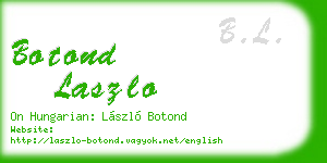 botond laszlo business card