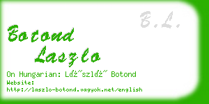 botond laszlo business card